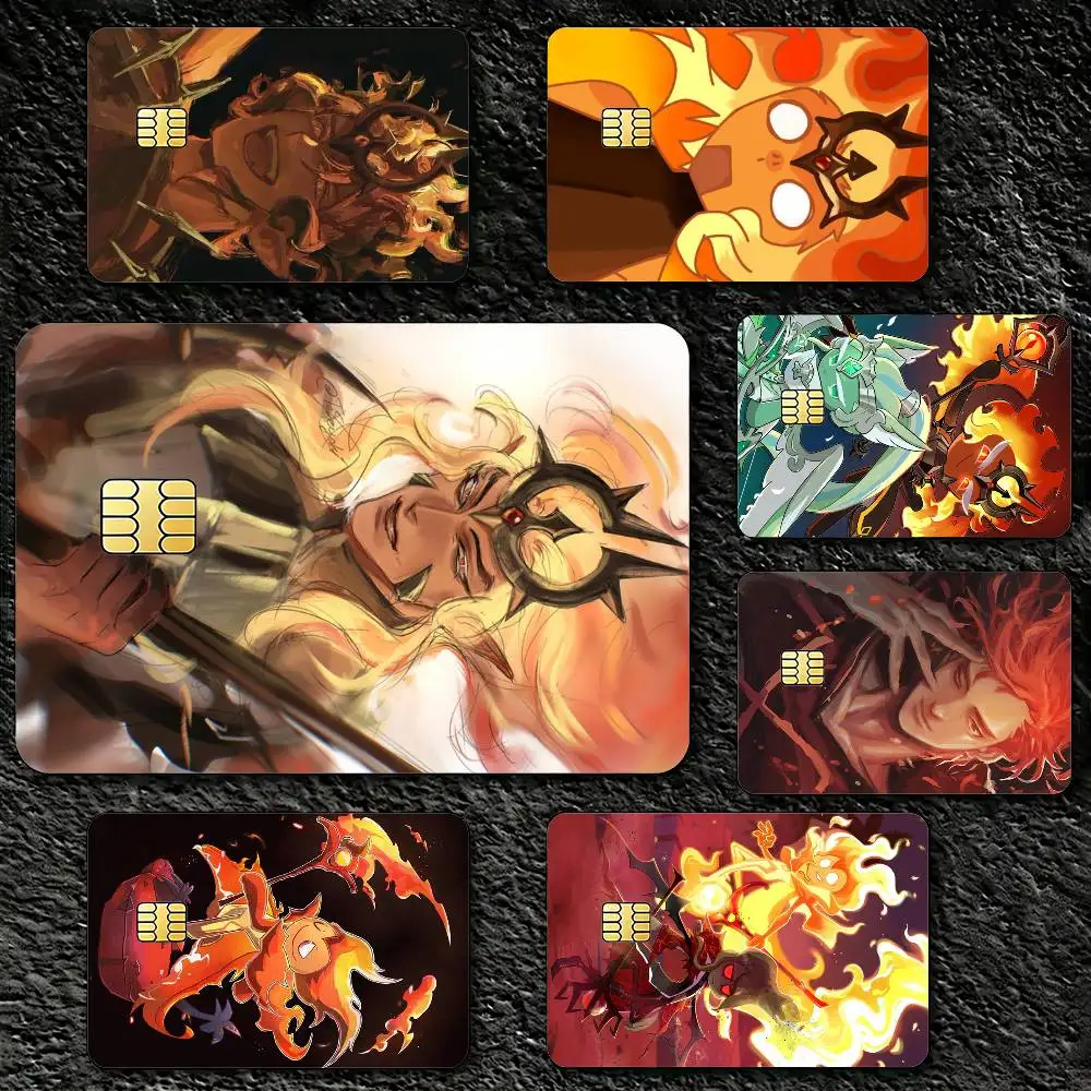 Fire S-Spirit Cookie Run Sticker Decoration Creative Bank Card Bus Metro Waterproof Sticker