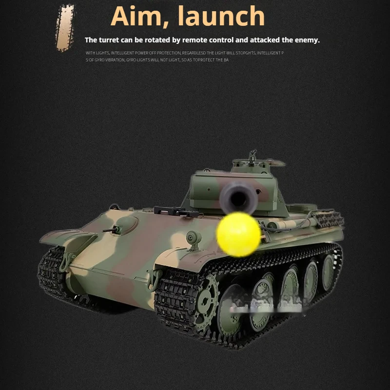 Kubingke Henglong 3879-1 model głównego czołgu niemieckiego Leopard 1/16 z elektrycznym zdalnym sterowaniem.