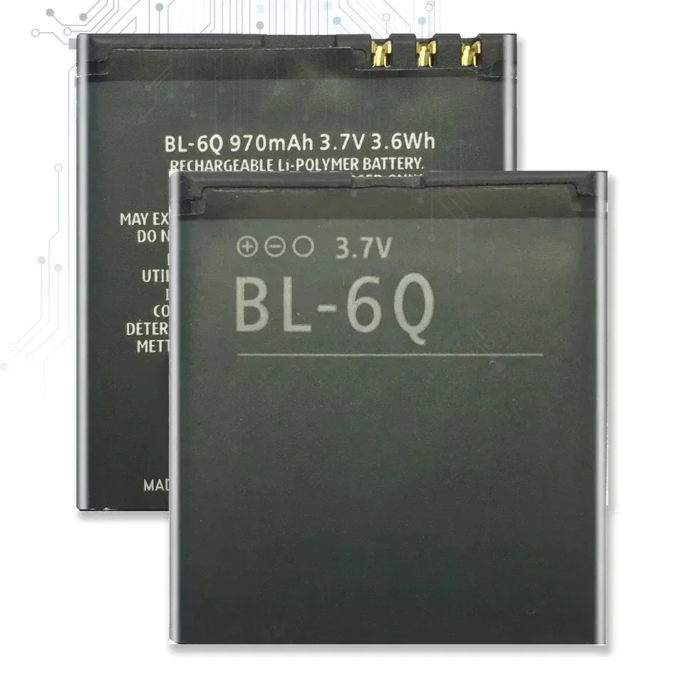 

Mobile Phone Battery for Nokia 6700 Classic 7900 6700c BL-6Q 970mAh