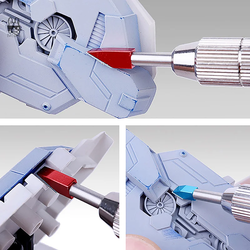 5 sztuk/zestaw Hobby Model Craft akcesoria budowlane skośne narzędzia szlifierskie małe szlifierki do małych obszarów modelowanie narożników szczeliny