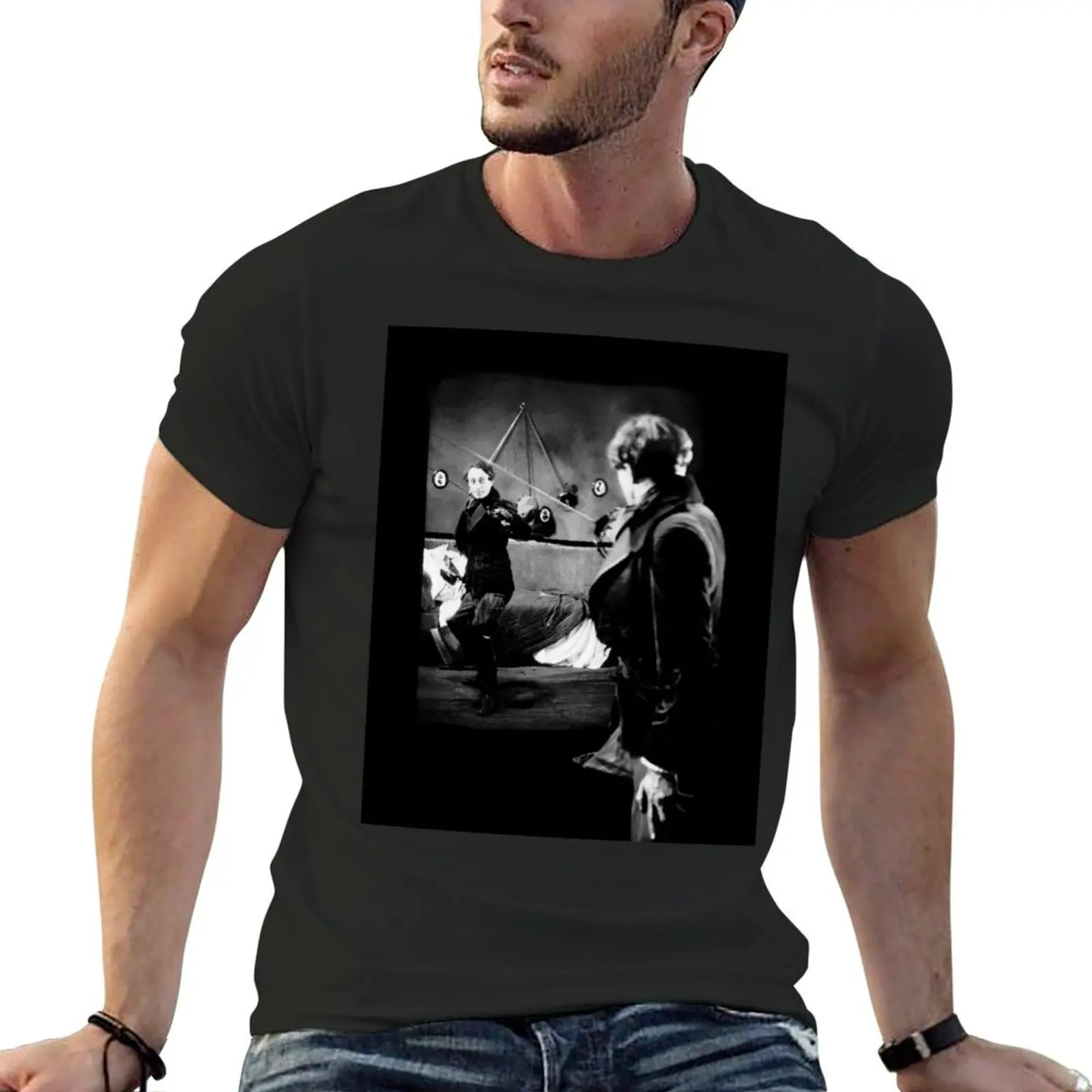 Conrad Veidt as Balduin in The Student of Prague (1926). T-Shirt anime tshirt anime figures cute clothes luxury clothes men