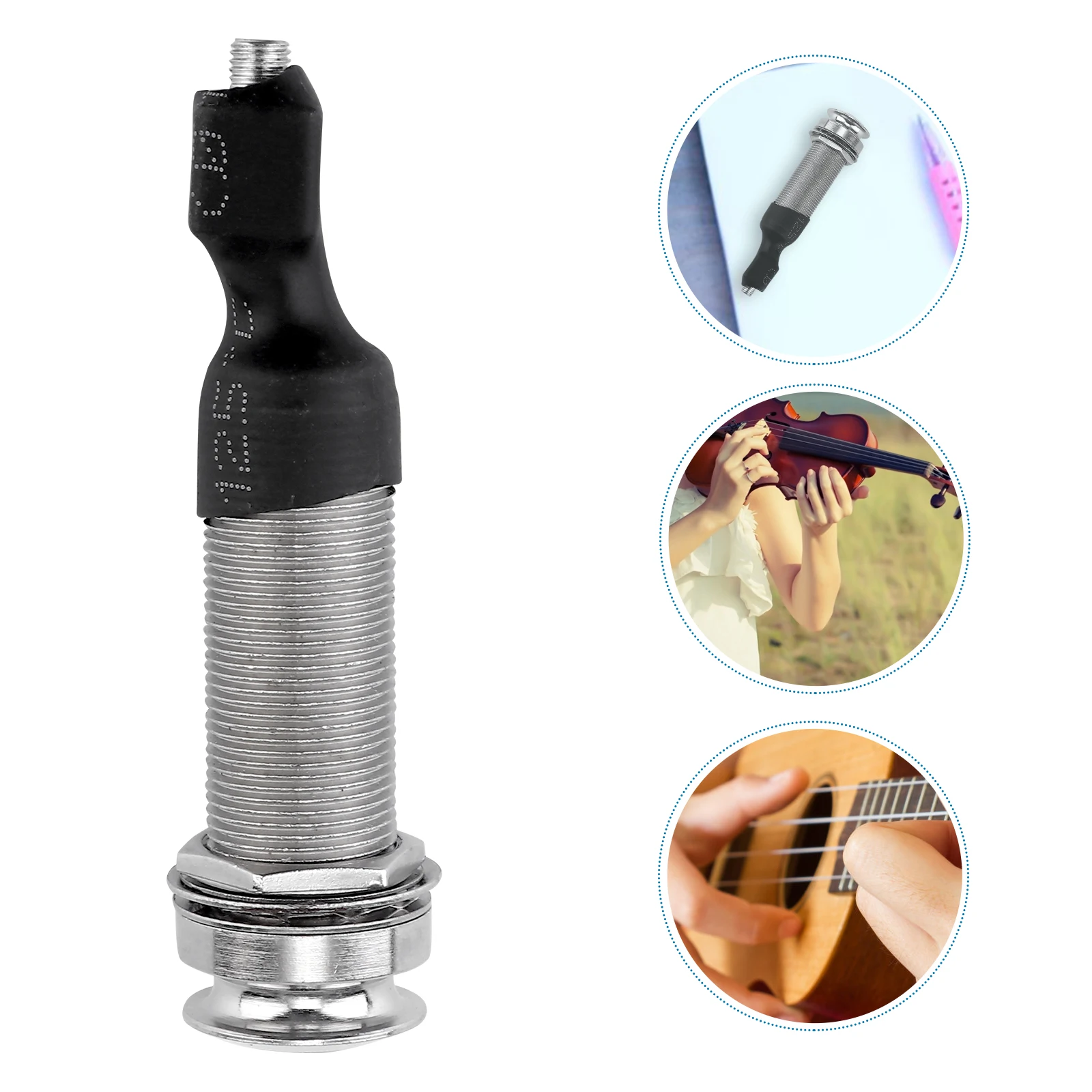 

Guitar Pickup Endpin Jack High Grade Durable Compact Connect High Sensitivity Noise Reduction Perfect Tone Metal Socket For