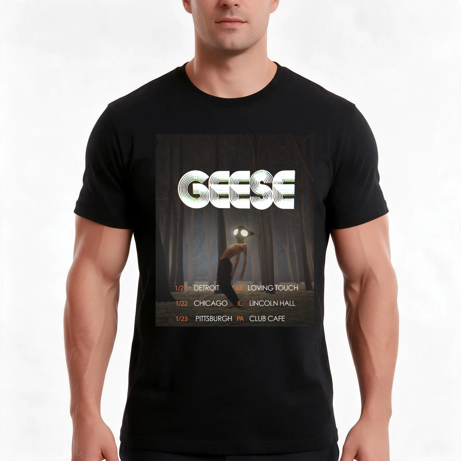 Geese album T-Shirt Summer Casual Cotton Tee Oversized Streetwear Tops Vintage Graphic Print Loose Fit Short Sleeve