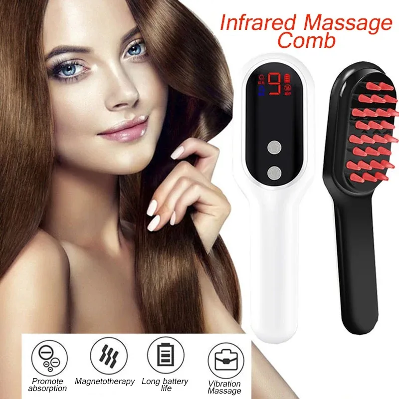 

2025 Electric Hair Growth Comb Infrared Laser Hair Care Style Anti-Hair Loss Hair Red Light Treatment Head Massager Hair Brush