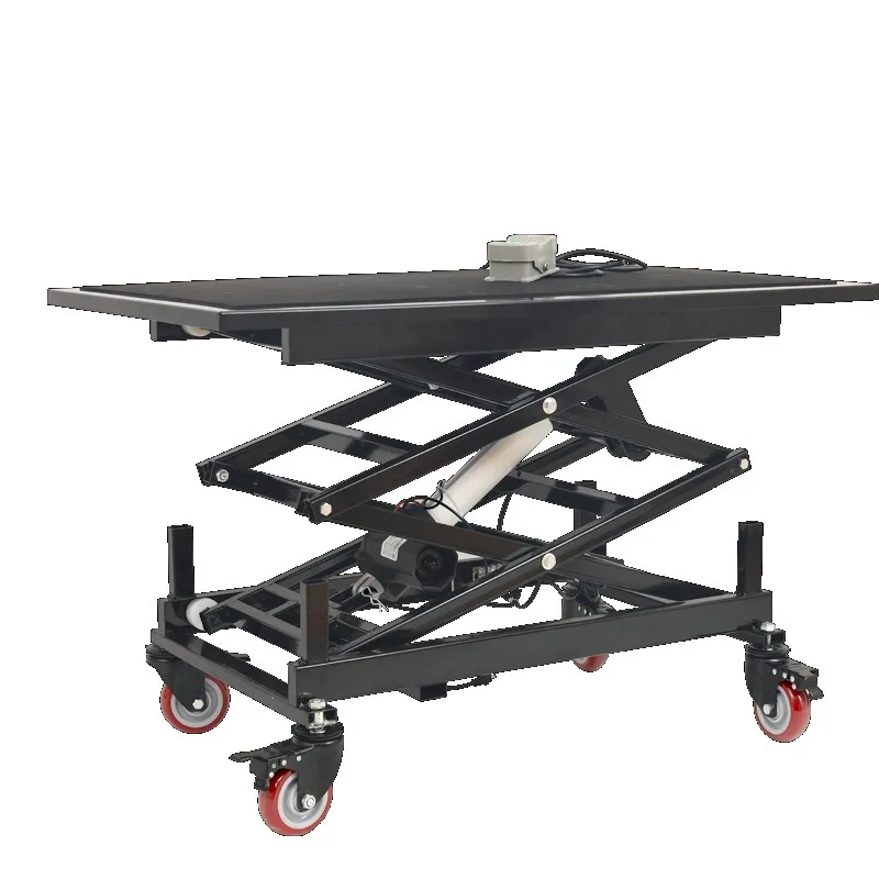 Electric Lifting Stool Folding Mobile Interior Decoration Tiling Trolley Pedal Lift