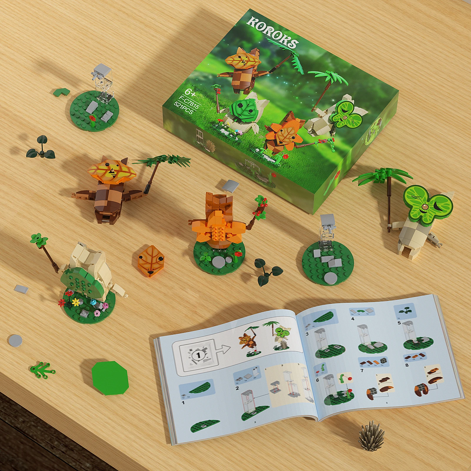 BuildMoc BOTW Korok Yahaha Building Blocks Set For Zeldaed Merch Action Figures Great DIY Toy For Children Fans Kids Adults Gift