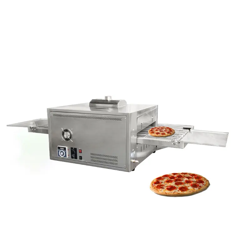 Fast Heating Pizza Making Machine Countertop Gas Electric Conveyor Belt Pizza Oven For Sale