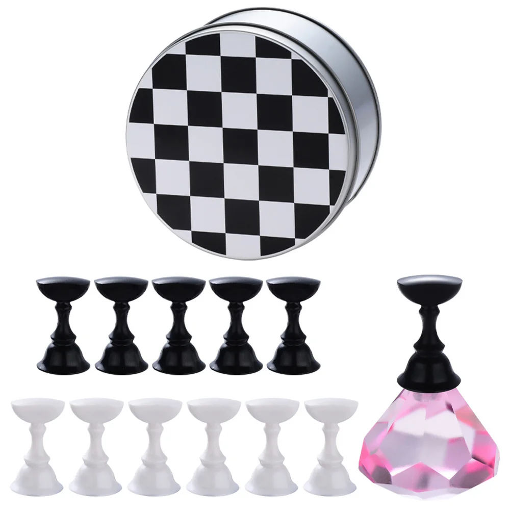 

1set Shape Art Practice Holder Retro Manicure Base For False Display Manicure Stand Nail Art Supplies Nail Practice Base