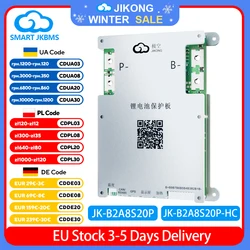 JIKONG JK BMS Smart BMS B2A8S20P con aplicación BT CAN RS485 2A equilibrio activo 4S ~ 8S 24V 200A para batería Lifepo4 Li-ion LTO JKBMS