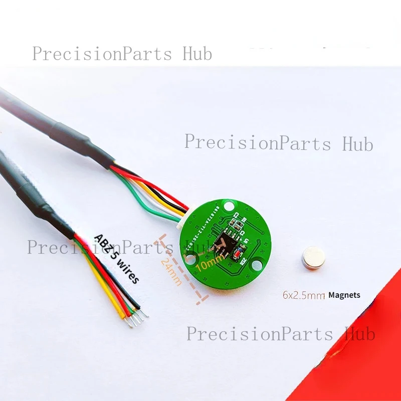 E24 Series Incremental Rotary Magnetic Encoder ABZ1024 Line ABZ256\512\1000 Customisable