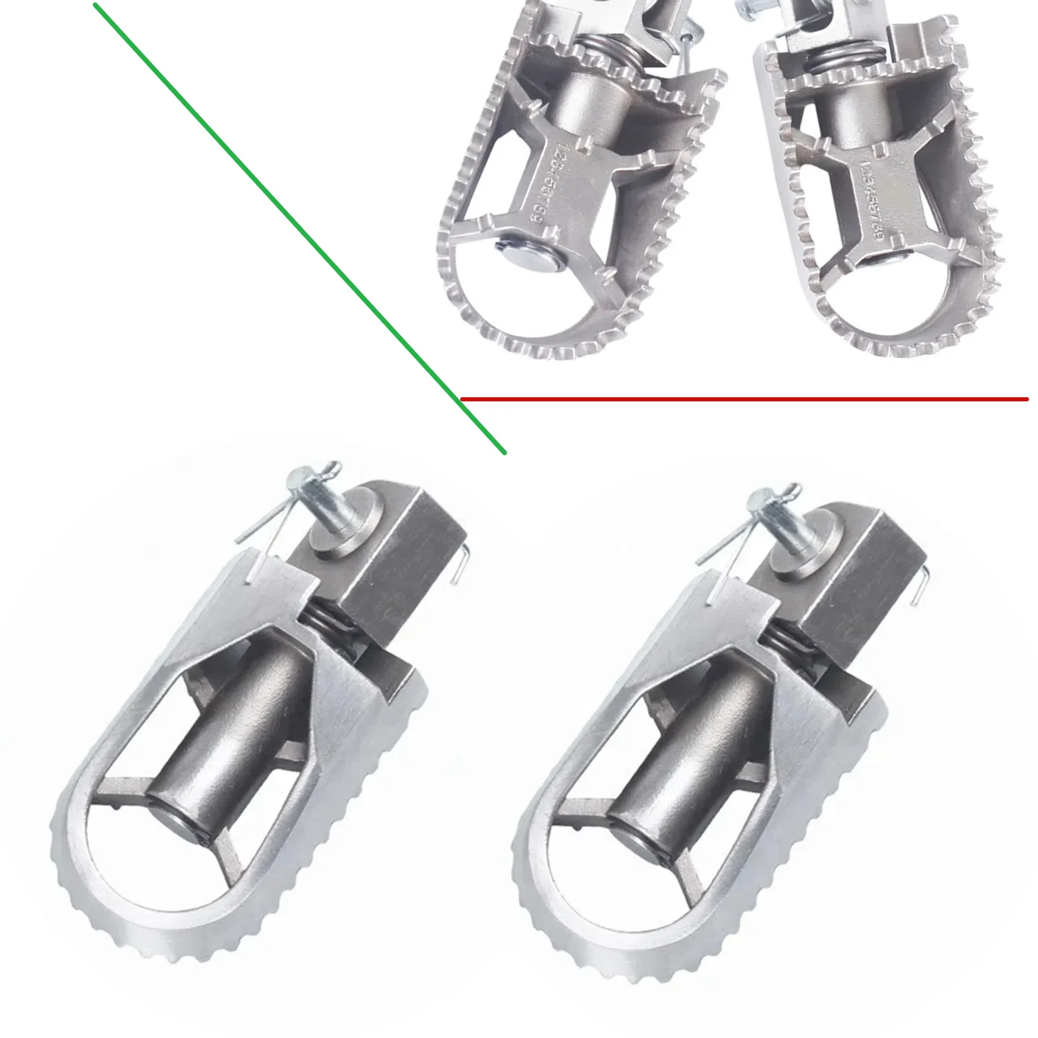 

Rotatable Stainless Steel Motorcycle Foot Pegs Powersports Parts For CRF50 Apollo125cc 140cc SSR ATV Pit Dirt Bike Accessories