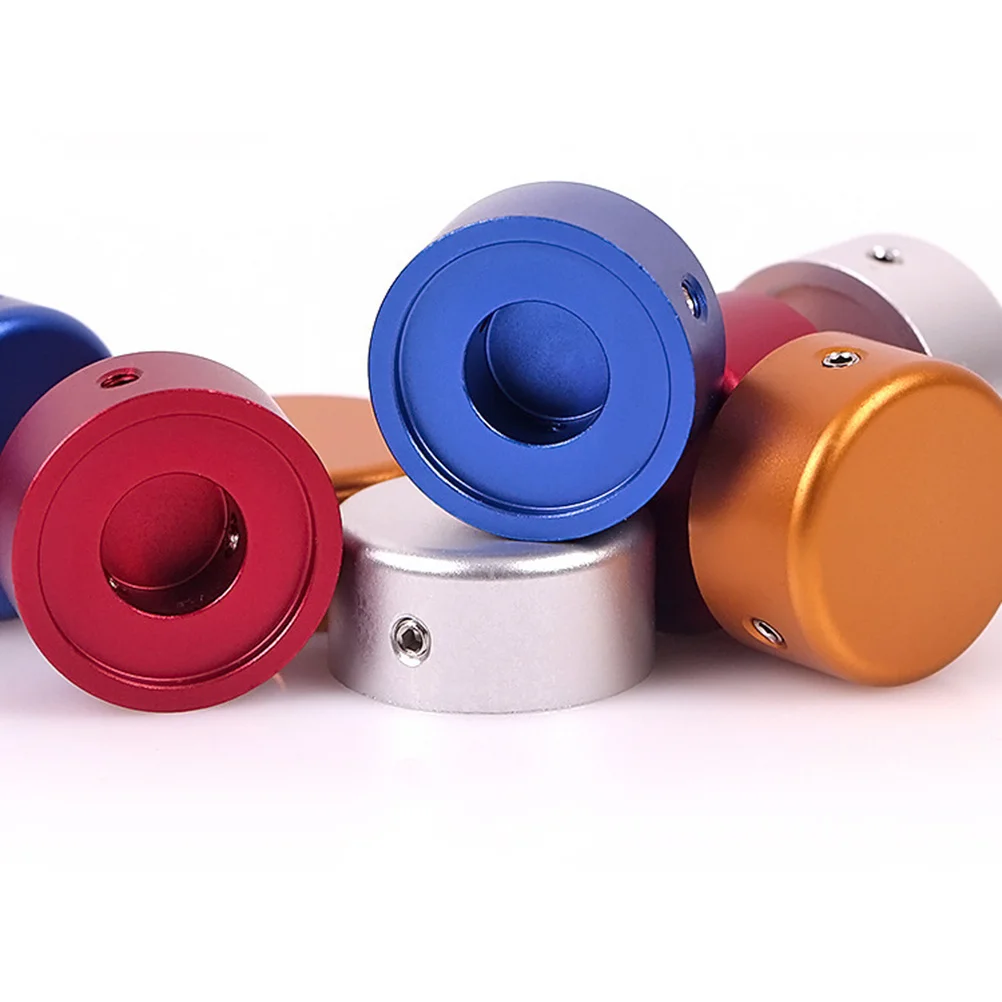 

2 Sets Guitar Nail Caps Aluminium Alloy Footswitch Topper Pedal Caps Guitar Effector Protection Scratch Resistant Effect Pedal