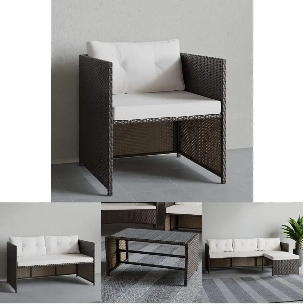 Rattan Patio Furniture - Mix and Match Outdoor Furniture, L-Shape Sofa Only, Rattan