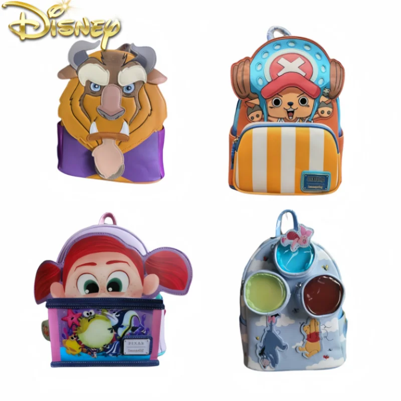 Hot Disney Loungefly Little Bear Weini Lion Girls Set Backpack Fashion Leisure Outdoor Sports Double Shoulder Bag Christmas Gift