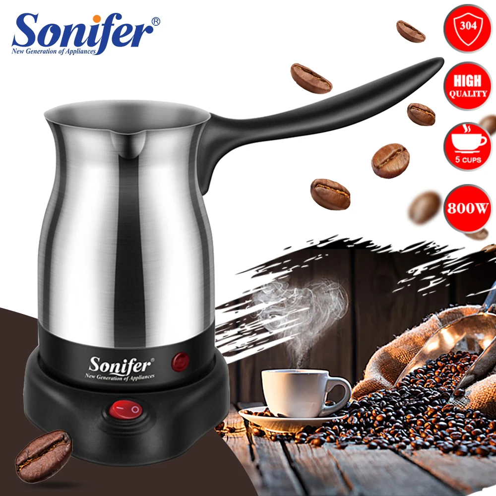 

Turkish Coffee Machine Pot Stainless Steel With Base Cezve for Electric Coffee Maker Portable Italian Mocha Hot Milk Jug Sonifer