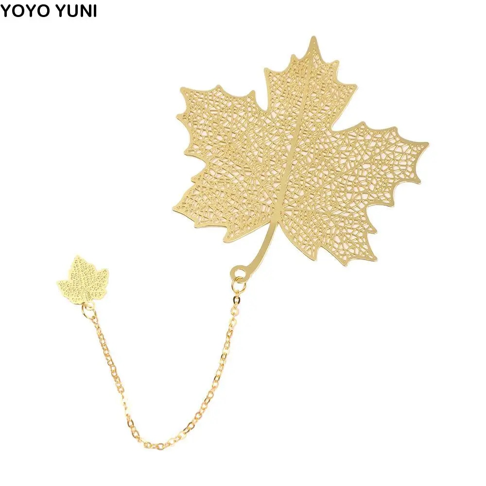 

Supplies Maple Leaf Chinese Style Vintage Page Clip Retro Book Clip Metal Bookmark Leaf Bookmark Bookmark Hollow Book Mark