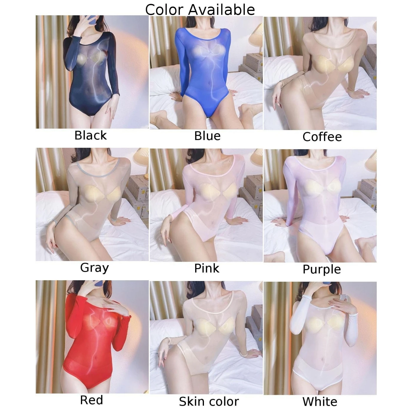 Traje ajustado para mujer, traje ajustado transparente aceitoso brillante, mono fino Utra, ropa ajustada de seda para fiesta y discoteca