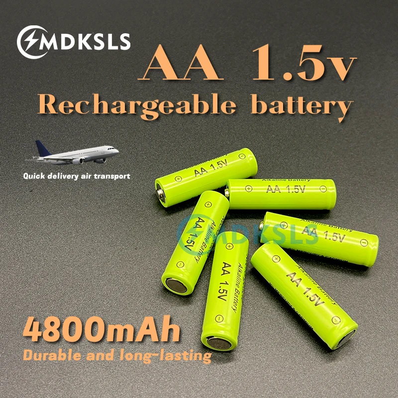 2025 بطارية AA جديدة 4800 مللي أمبير بطارية قابلة للشحن ni-mh 1.5 فولت بطارية AA للساعات والفئران وأجهزة الكمبيوتر والألعاب وما إلى ذلك