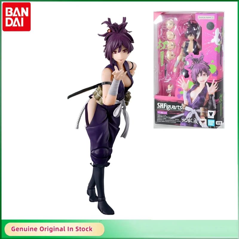 

Bandai Original SHFiguarts Hell's Paradise Yuzuriha Anime Action Figure Active Joints Model Hobbies Collectible Kids Gift