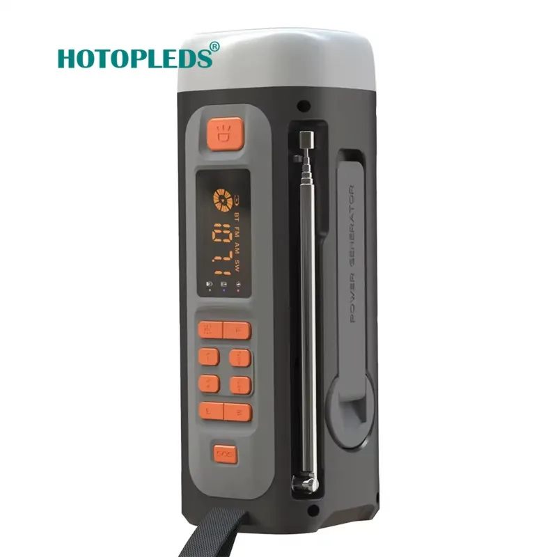 

Портативный цифровой радиоприемник DAB+, Bluetooth-совместимый солнечный/перезаряжаемый солнечный фонарик, воспроизведение MP3, ЖК-дисплей