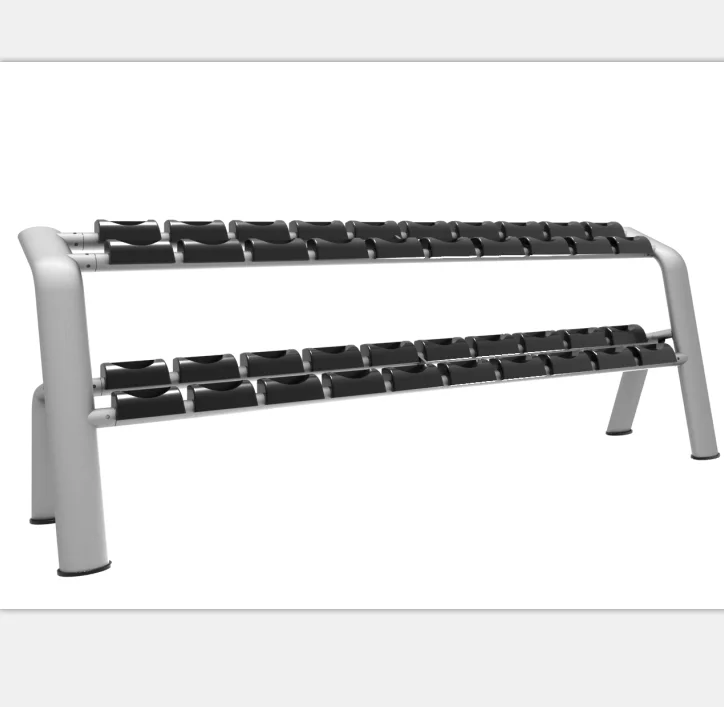 

Hot Selling Dumbbell Rack with Two Tier 10 Pairs Dumbbell
