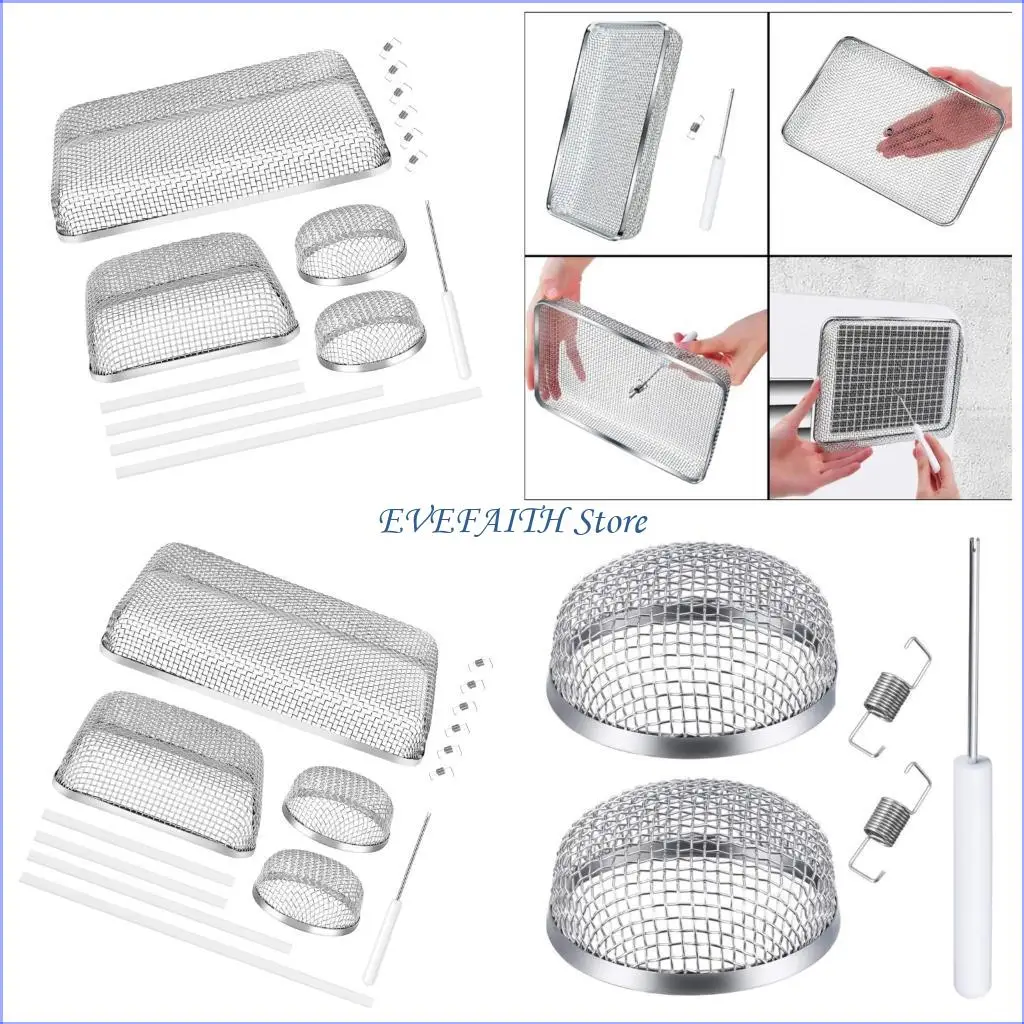 

124B Stainless Construction Insect Screen Easy Installation Trailer Vent Cover