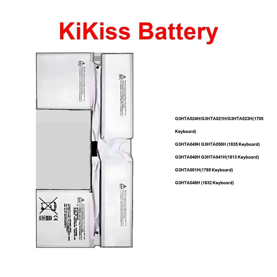 

Battery For Microsoft Surface Book 1（enhanced 1 2 13.5 1813 Keyboard 2ND G3HTA040H G3HTA041H(1813