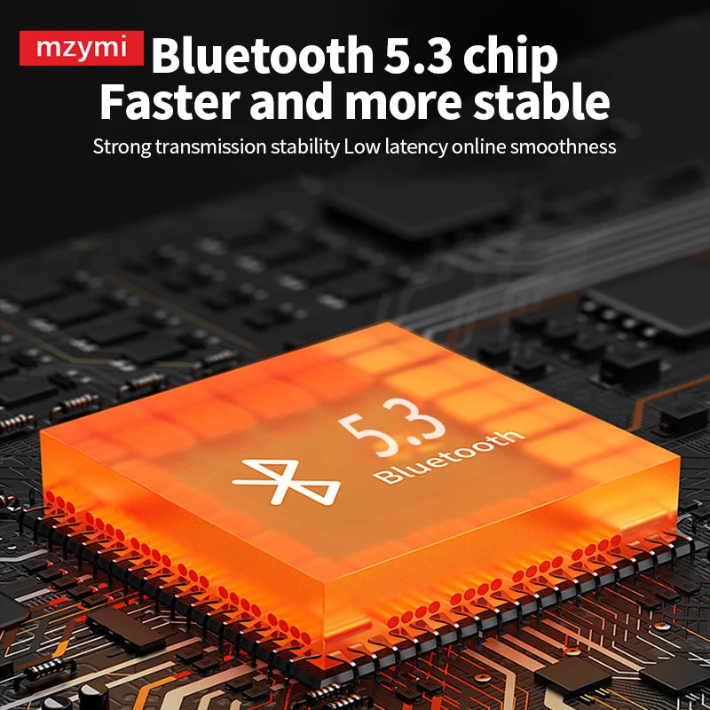 Mzymi-Bluetooth 5.3を搭載したA34ワイヤレスヘッドセット,ステレオサウンドを備えたhifiヘッドセット,Xiaomi用マイクを備えたノイズリダクション