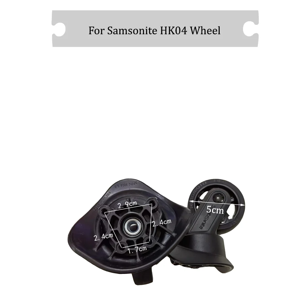 

For Samsonite HK04 Universal Wheel Black Replacement Suitcase Rotating Shock Absorbing Silent Smooth Wheel Accessories Wheels