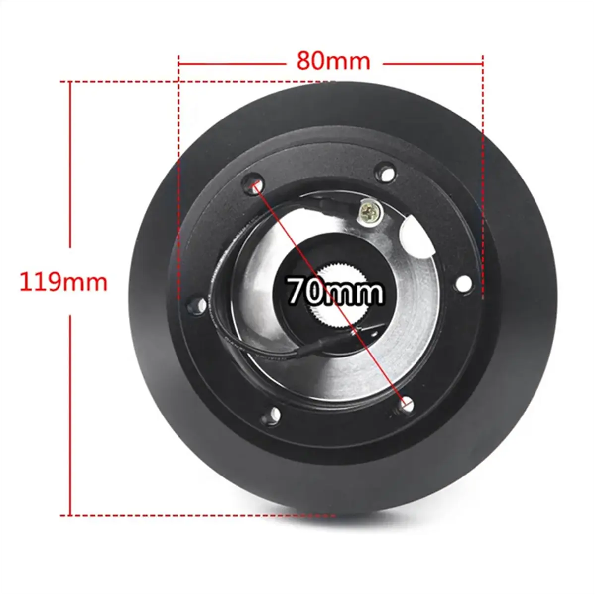 ABQE SRK-E30H Aluminum Racing Steering Wheel Short Hub Kit Adapter Boss Kit for BMW E30 3-/5-SERIES 318 325 528 M3 M5 84-90