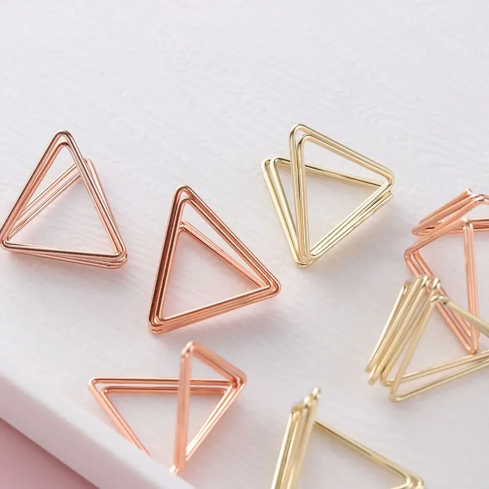 Table Number Holder Triangles Shaped Name Seating Labels Clips  Photo Picture Cards Display Stands Wedding Party Decor 5/10pcs