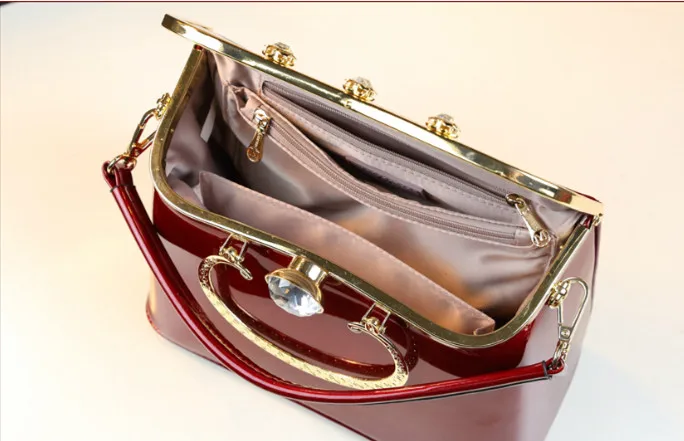 New Luxury Fashion Leather Women\'s Handbags 2024 New Wedding Box Bag Small Shoulder Crossbody Bag Portable Party Evening Bags