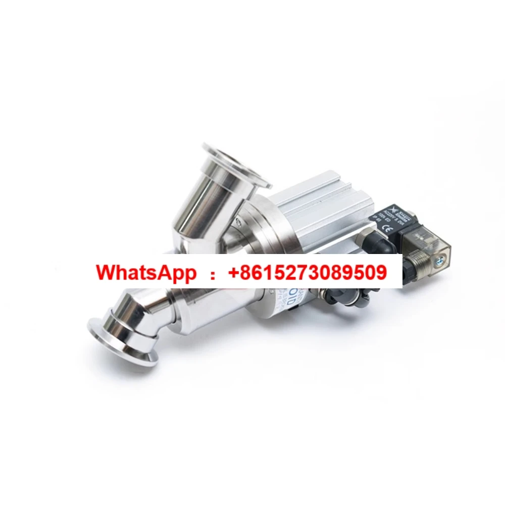 مبيعات المصنع مباشرة سلسلة GDQ-Y من النوع KF، صمام فلابر هوائي عالي الفراغ منفاخ صمام زاوية المشبك الختم #4