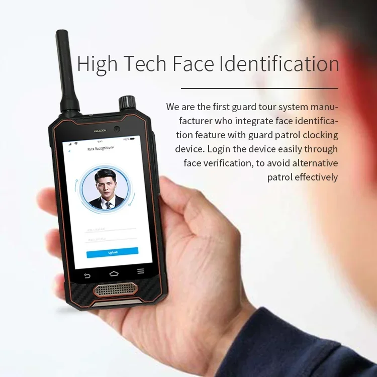 4G Android Security Equipments Face Recognition Guard Patrol Nfc Guard Patrol System