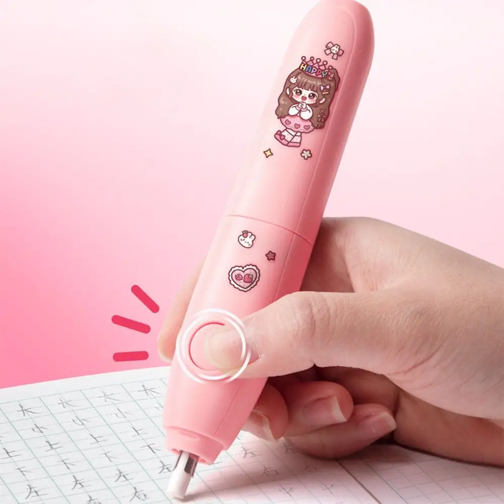 Less Rubber Debris Electric Eraser with Refills Labor-saving Leave No Mark Pencil Wiping Eraser‘ Core Replacement Traceless