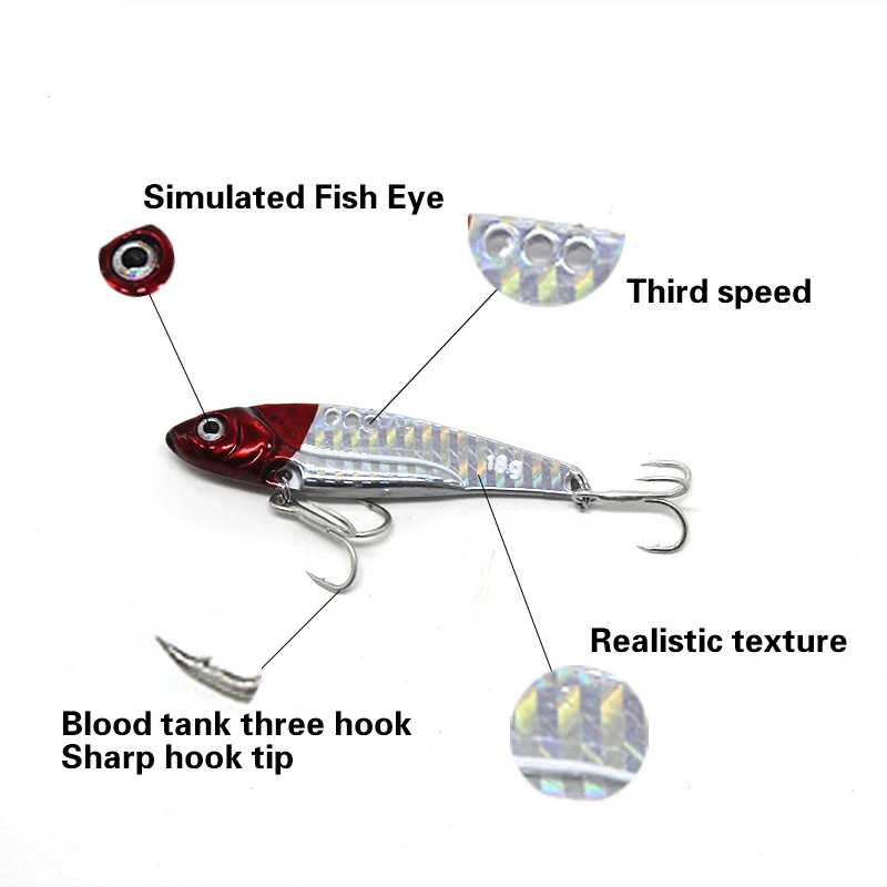 Fishing Accessories Spinner Spoon Trout Pike Fishing Lures Artificial Bait Bass Tackle Treble Hook - Image 4
