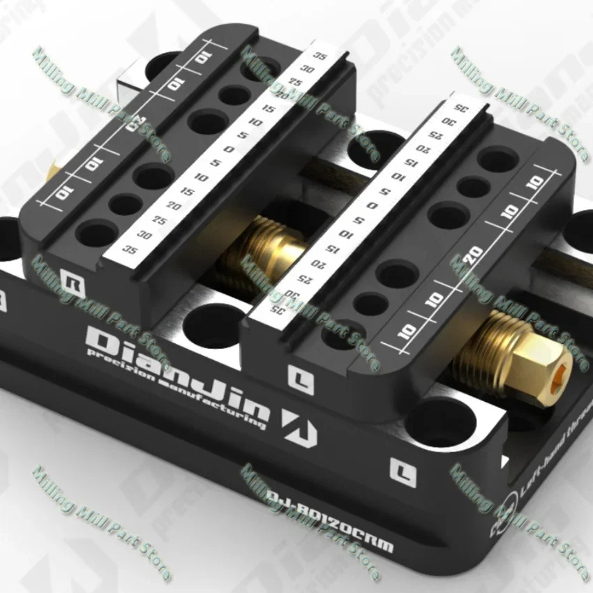 4-5 Axis Fixture Self-centering Vise Positive Paired with Zero Point Quick Change Four Axis L-block Bridge Board DJ-6080H-R