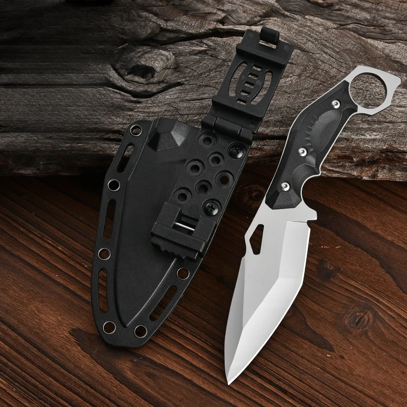 

Multifunctional Outdoor Camping Knife, Portable Outdoor Survival Mini Knife, Serrated Small Straight Knife, Outdoor Portable Knife