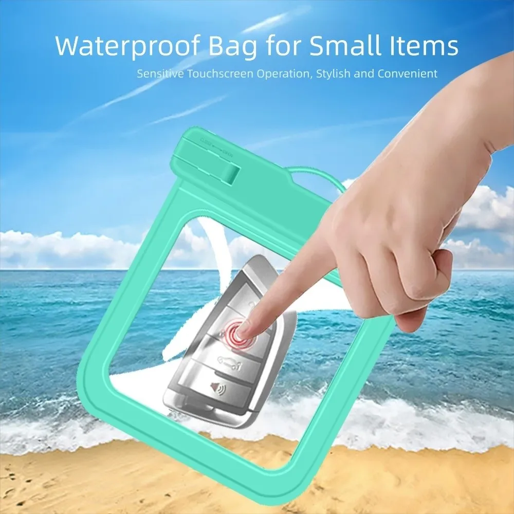 Durable 30M Underwater Waterproof Bag IPX8 Protection TPU Small Items Dry Bag Mini Card Wallet for Keys Wallet