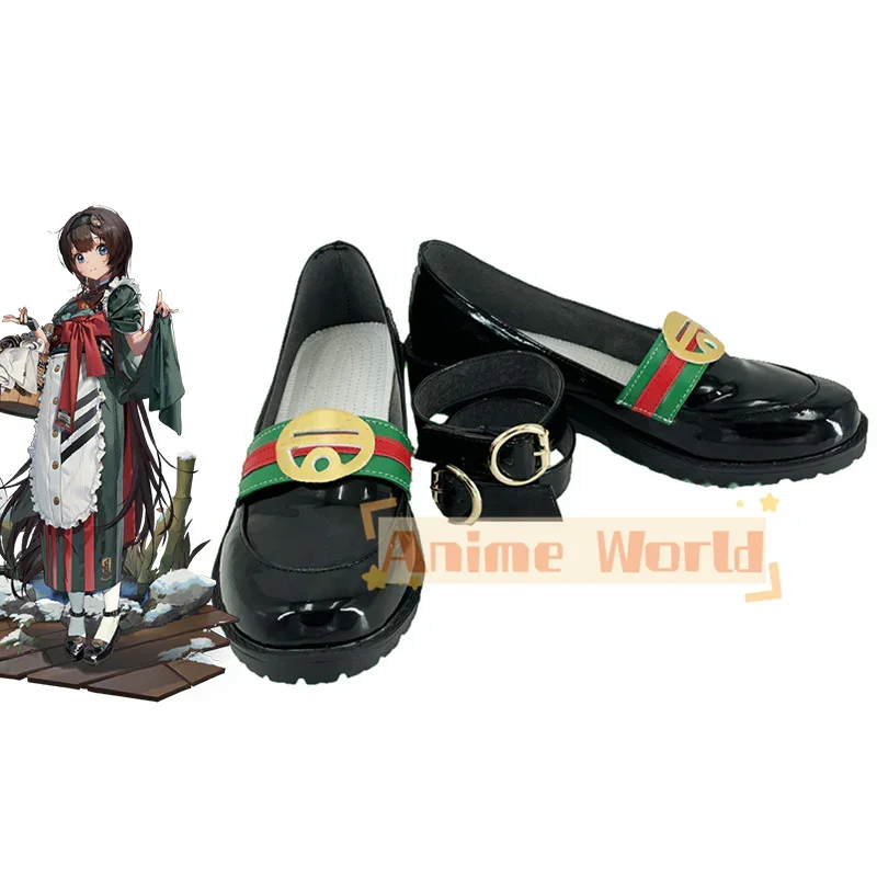 Dea della Vittoria: Nikke Mica: Snow Buddy Scarpe Cosplay Stivali di Carnevale di Halloween Realizzati su misura