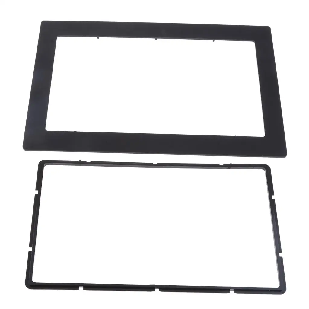 Universal 2-DIN Car Refitting Radio Stereo DVD Frame Fascia Dash Panel 211x138mm Black