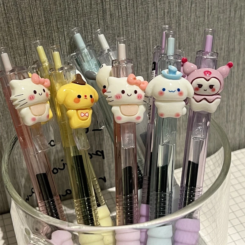 Kawaii 0.5mm Black Ink Neutral Pens Korean Stationery Writing Tool School Office Supplies Gel Pen