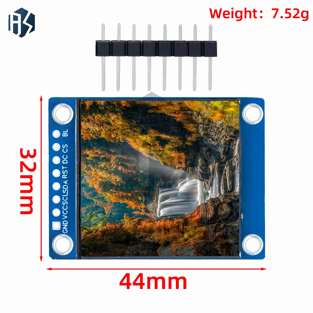 1,54-дюймовый модуль IPS TFT-дисплея — разрешение 240 × 240 HD, интерфейс SPI с драйвером ST7789 для Arduino/STM32/Raspberry Pi