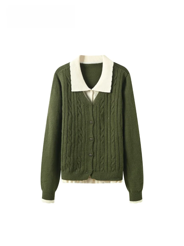 

Женская трикотажная кофта CaraCLUB большого размера с длинным рукавом и воротником-стойкой, весенняя, свободного кроя, универсальная, для ношения под одеждой, больших размеров