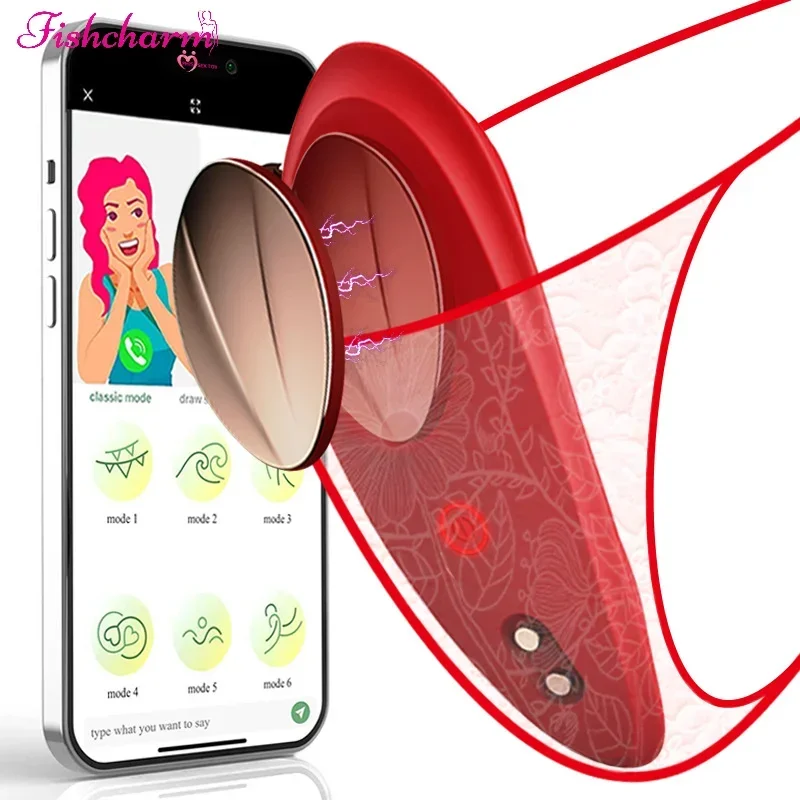 สวมใส่กางเกง G Spot Vibrator Dildo ซิลิโคน Vibrating กางเกง Clitoral เครื่องกระตุ้นช่องคลอด APP ควบคุมของเล่นสําหรับผู้ใหญ่สําหรับผู้หญิง