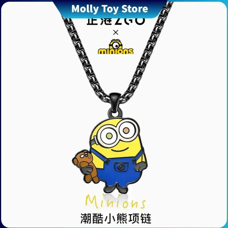 Despicable Me 4 Super Minions Necklace High Value Creativity Accessories Sweater Necklace Stereos Copic Minions Girl Friend Gift