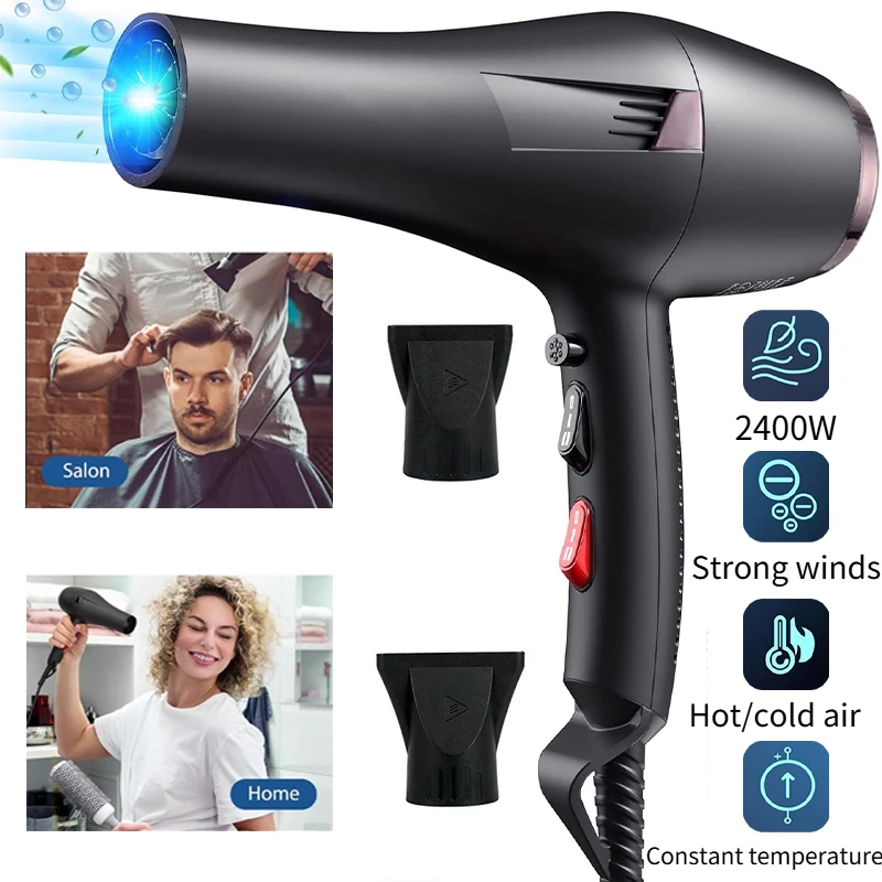 

Высокомощный фен и аксессуары для профессиональных салонов ЕС, холодный/горячий воздух, регулировка скорости температуры/ветра, используется для дома, выхода