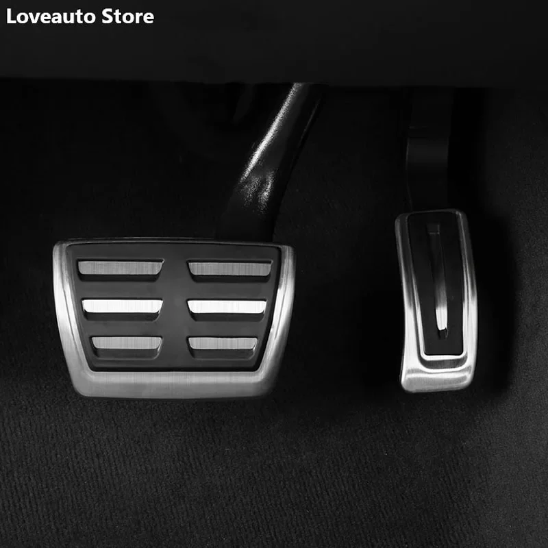 Car Accelerator Brake Rest Pedal Foot Fuel Brake Pedal Clutch Pedals Cover for VW Touareg 2019 2020 2021 Accessories