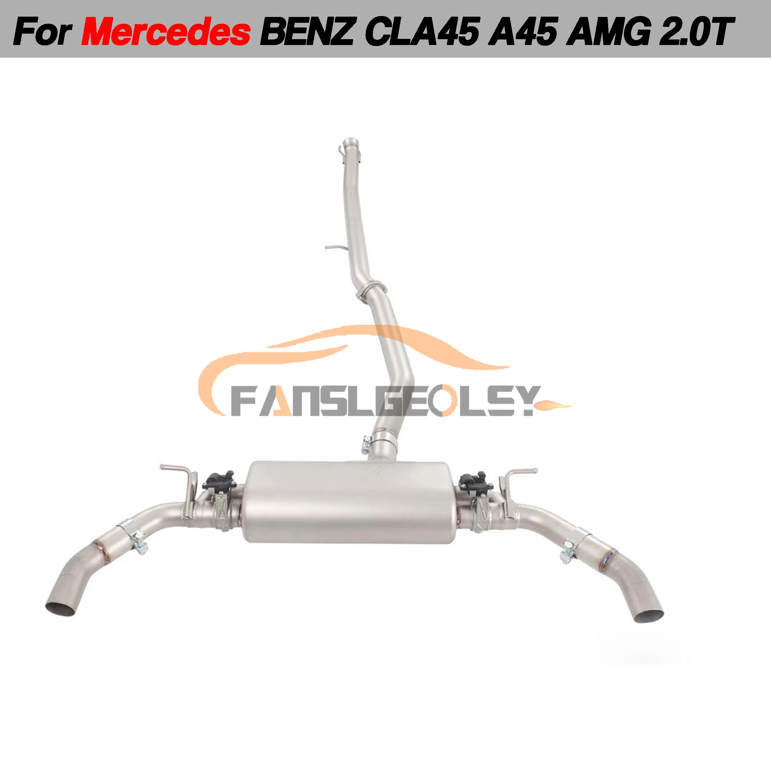 

For Mercedes-benz CLA45 A45 AMG 2.0T W176 Steel Catback Performance Exhaust System Valve With Muffler Tuning exhaust assembly