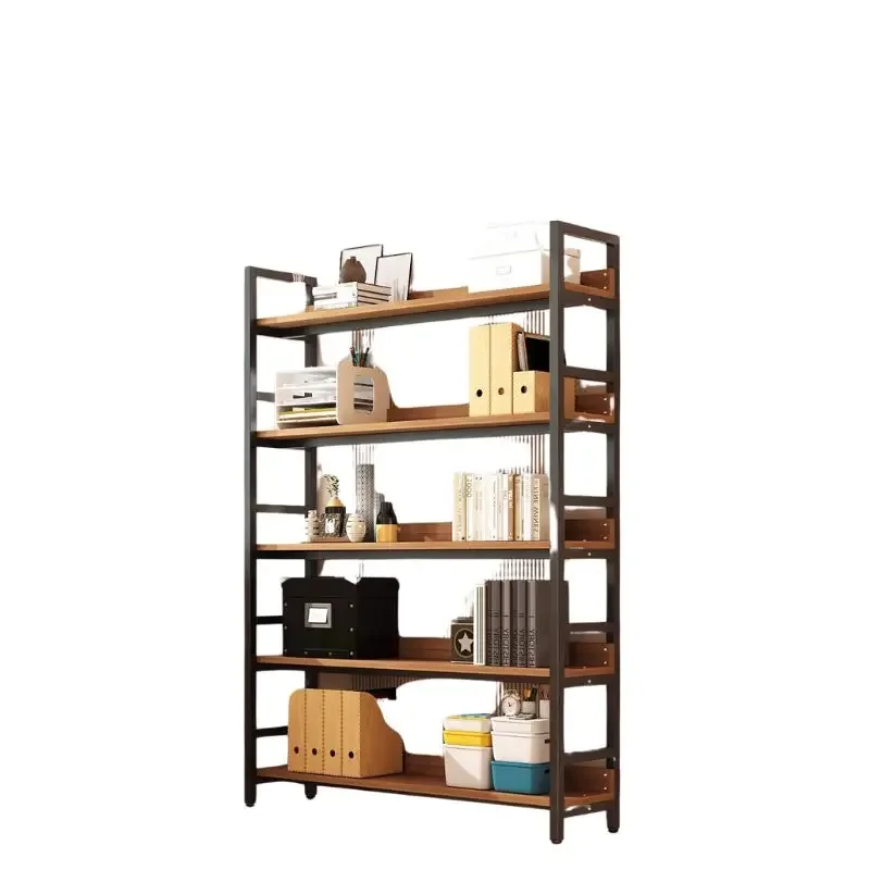 Modern minimalist industrial style, large capacity free combination bookshelf, office magazine storage rack